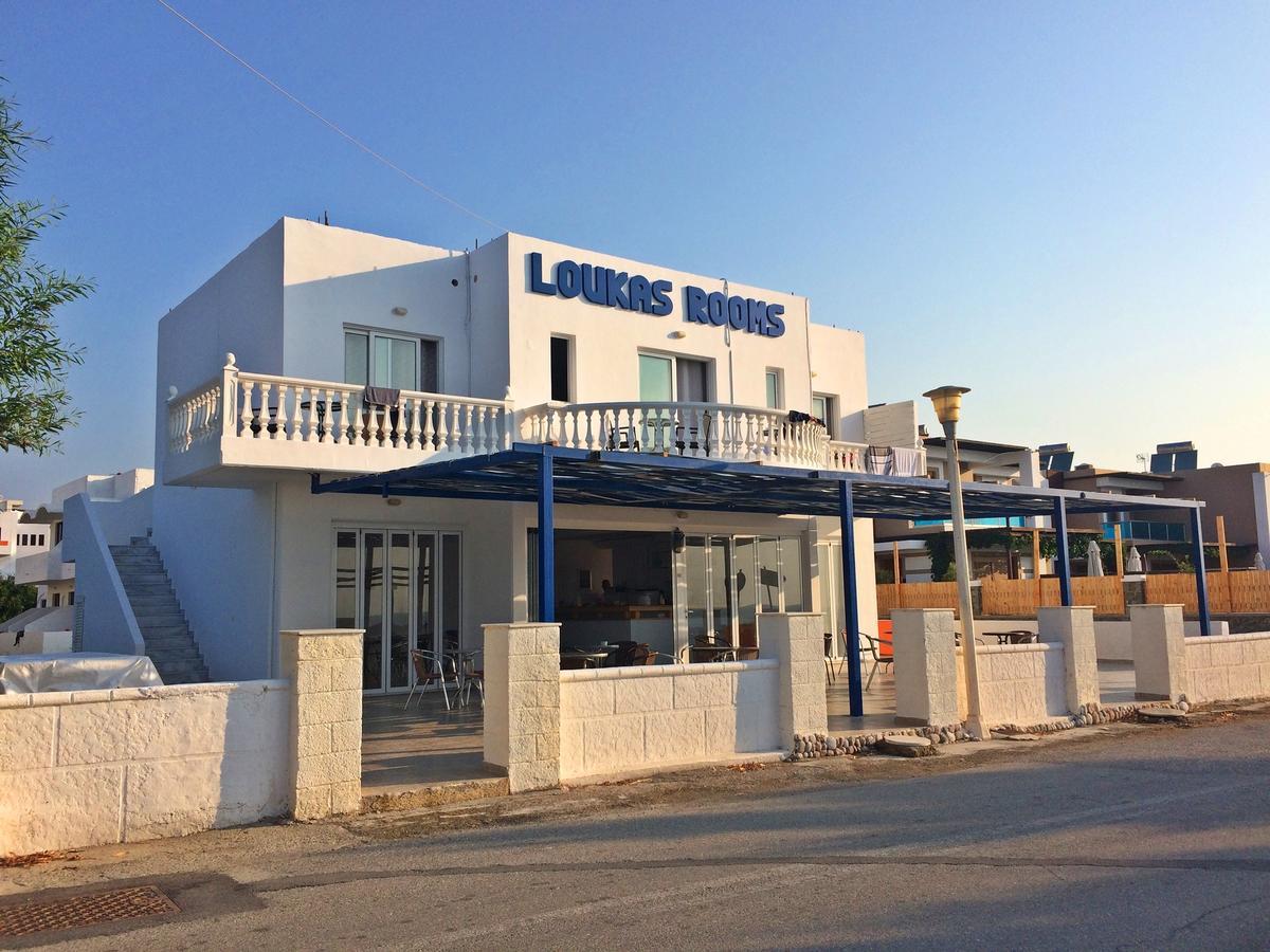 Loukas Beach Rooms Kiotari Exterior foto